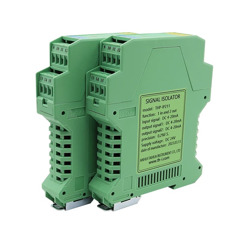 Analog Signal Converter Isolator Signal Isolator 35MM Din Rail 4-20ma to 0-10V 0-5V Voltage Current Signal Splitter Conditioner