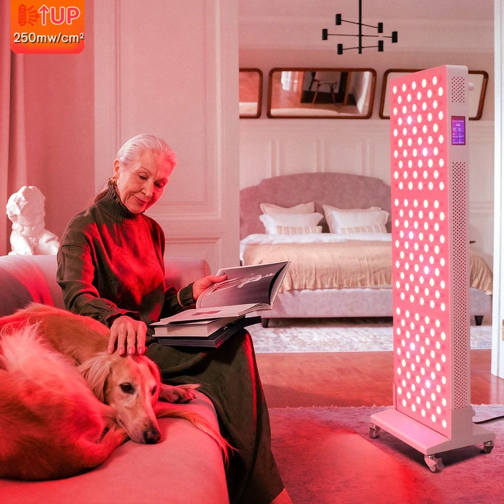 Anti-Scratch Home Use Full Body Face Head Neck Beauty Device OEM/ODM Led Red Light Therapy Panel Standing Type ALPro1500