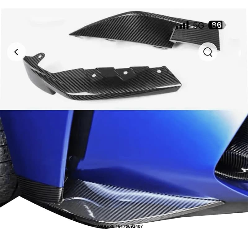 New Arrival  OEM Style  Dry Carbon Fiber Front Bumper Splitters for G80 M3 2021+