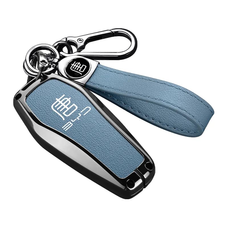 Premium Zinc Alloy Key Cover Case for BYD Tang DM/DMI/DMP/EV (2018-2023) - Protective Key Fob Shell Key Bag Chain