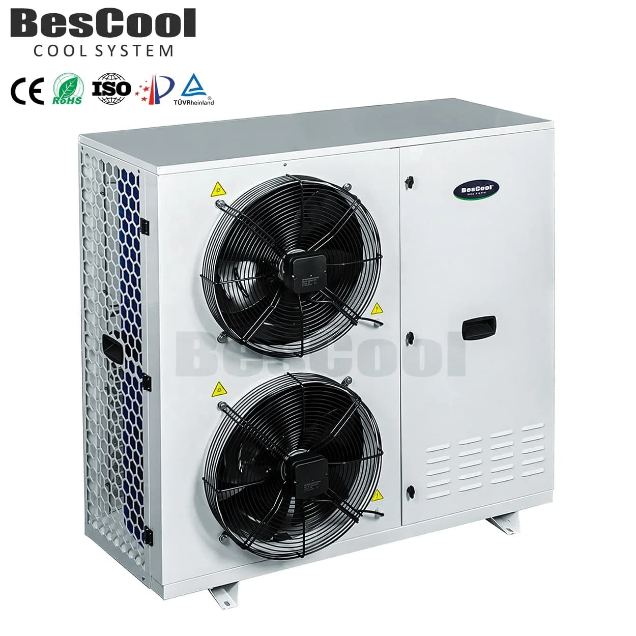 Bescool Condensing Unit Refrigeration Equipment Cooling Unit Side Blower Cooler Condenser Unit Suitable for Cold Room Storage