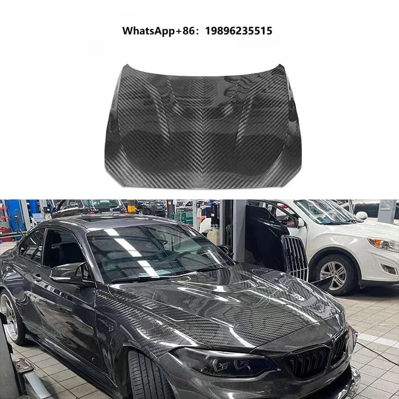 For  F22 F23 235i 240i F87 M2 M2C Competition 2013-2021 Dry Carbon MP Style Front Engine Hood Bonnet Cover 41612449807
