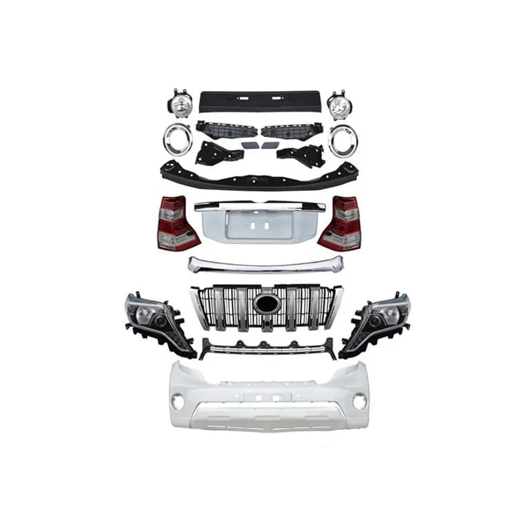Original Quality Facelift Front Tail Lamps Headlamp Rear Bumper Body Kit for Toyota Prado FJ150 2010 Upgrades 2015