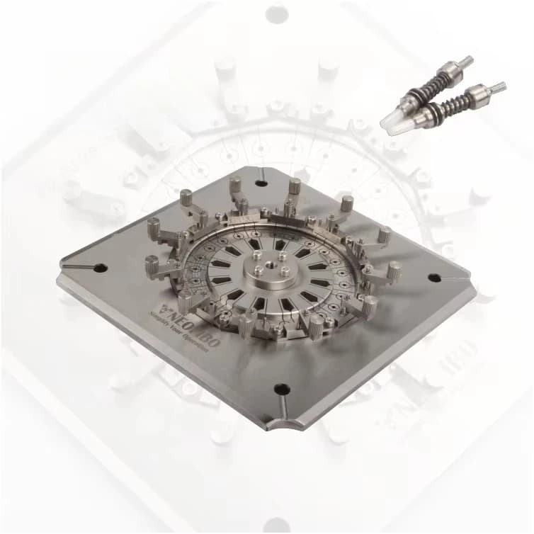 D2.00-12/24/48-SQH3 2.0mm PC Foursquare Optical Jig Ferrule Fiber Optic Polishing Fixture