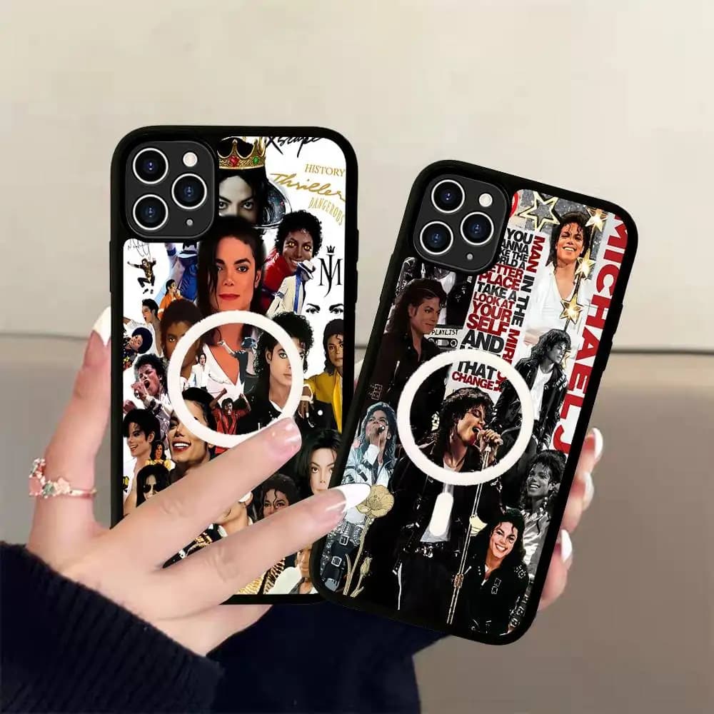 Singer M-Michael J-Jackson For IPhone 17 Air 16 E 15 14 13 12 11 Pro Max Plus PC Shock TPU Cover For Magsafe Phone Cover
