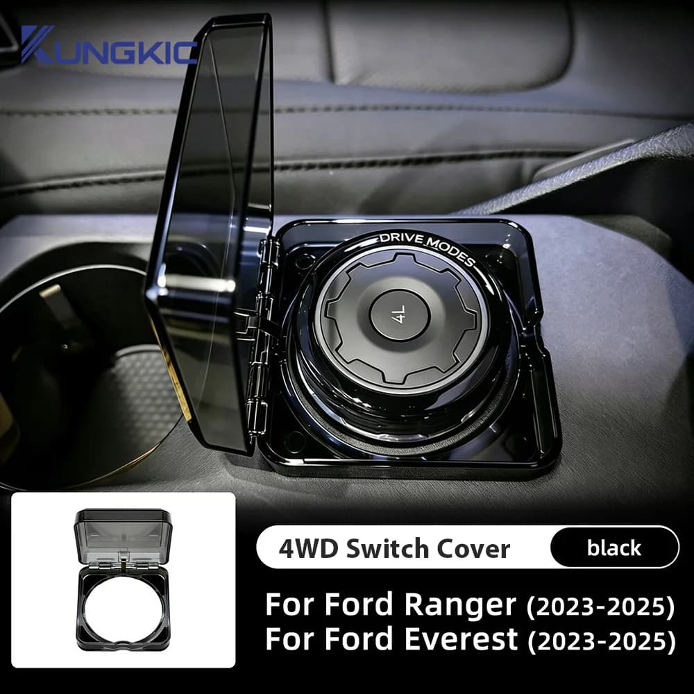 4WD Switch Cover Protector for Ford Ranger Everest 2023-2026 Control Switch Protective Cover Interior Accessories For Ford