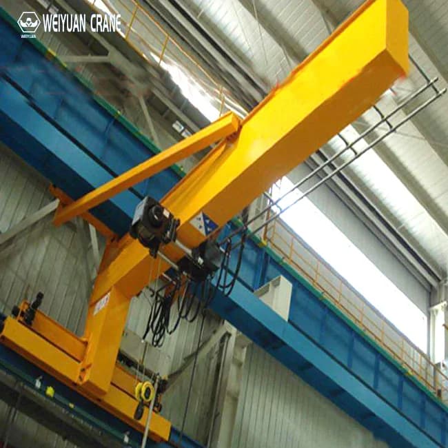 0.5T 1T 2T Wall Crane Single Double Speed Chain Hoist Manual Rotation Arm Swinging Pendant Control Mounted Wall Lift Crane