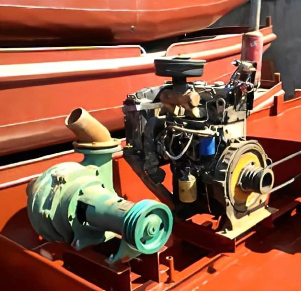 High Chrome Alloy  4 inch  6 inch Sand Dredging Pump Driven by Di.esel Engine and Metal Base for River Sand Dredging
