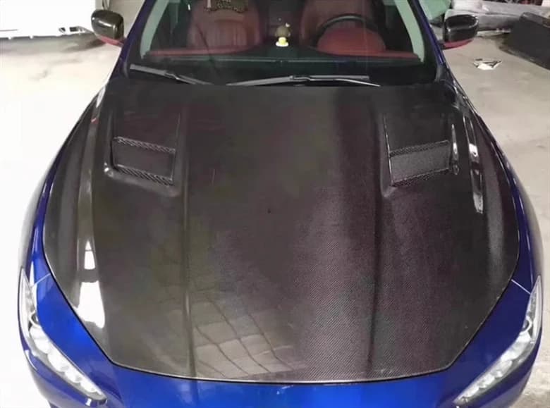 Carbon Fiber Fibre Front Engine Bonnet Hood Fit for Maserati Ghibli 2014-2021
