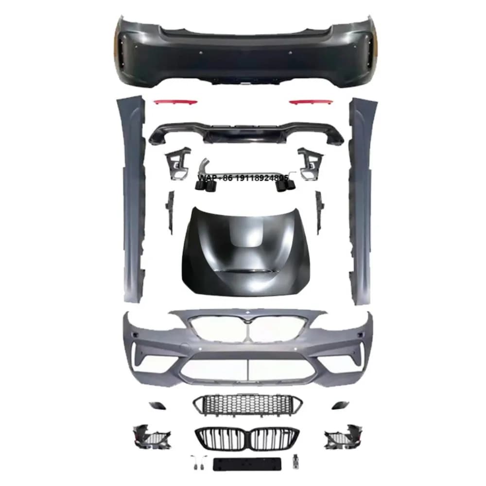 Factory Sales F22 F23 Upgrade M2C GTS Style BodyKit Front Rear Bumper Side Skirts Hood Grill Body Kit for  2 Series 2014-2019