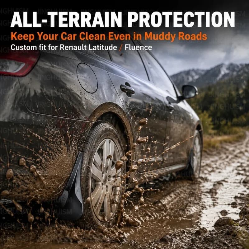 For Renault Fluence Latitude 2010-2016 Mud Flaps Car Accessories Fenders Mudguards Splash Guards Protection Against Dirt Mud
