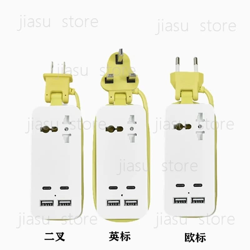 Mini Travel Power Adapter UK Standard Universal Converter Socket with USB Port for Mobile Phone Charging Portable Plug Adapter