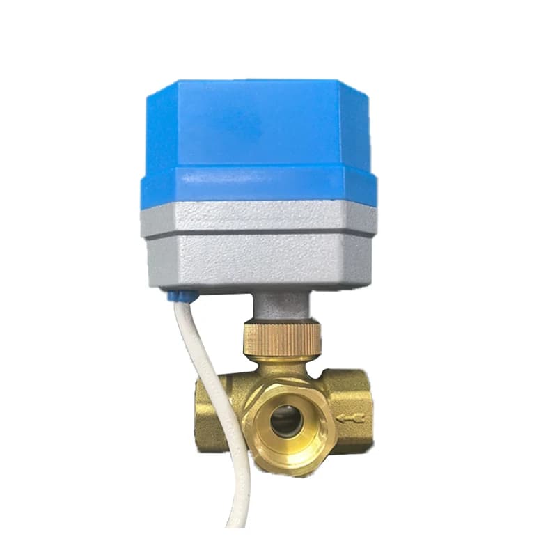 IP65 Brass Motorized Ball Valve 220V 24V 3 Wire 2 Control Electric Actuator DN15-DN32 Water Medium Control Valve