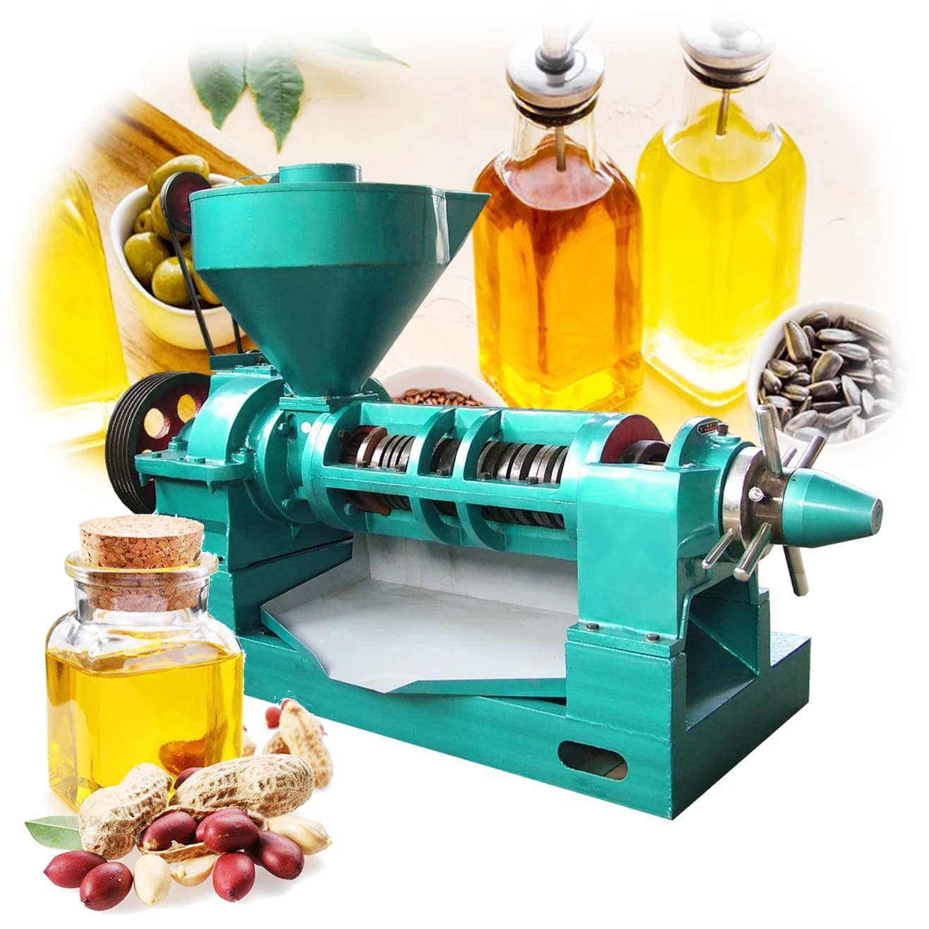 Small Scale Cooking Oil Press Mini Peanut Sesame Soybean Rapeseed Sunflower Olive Coconut Avocado Screw Extractor Mill