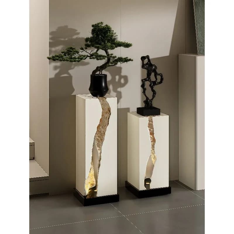 Living room flower stand 2 advanced sense with light creative floor display stand