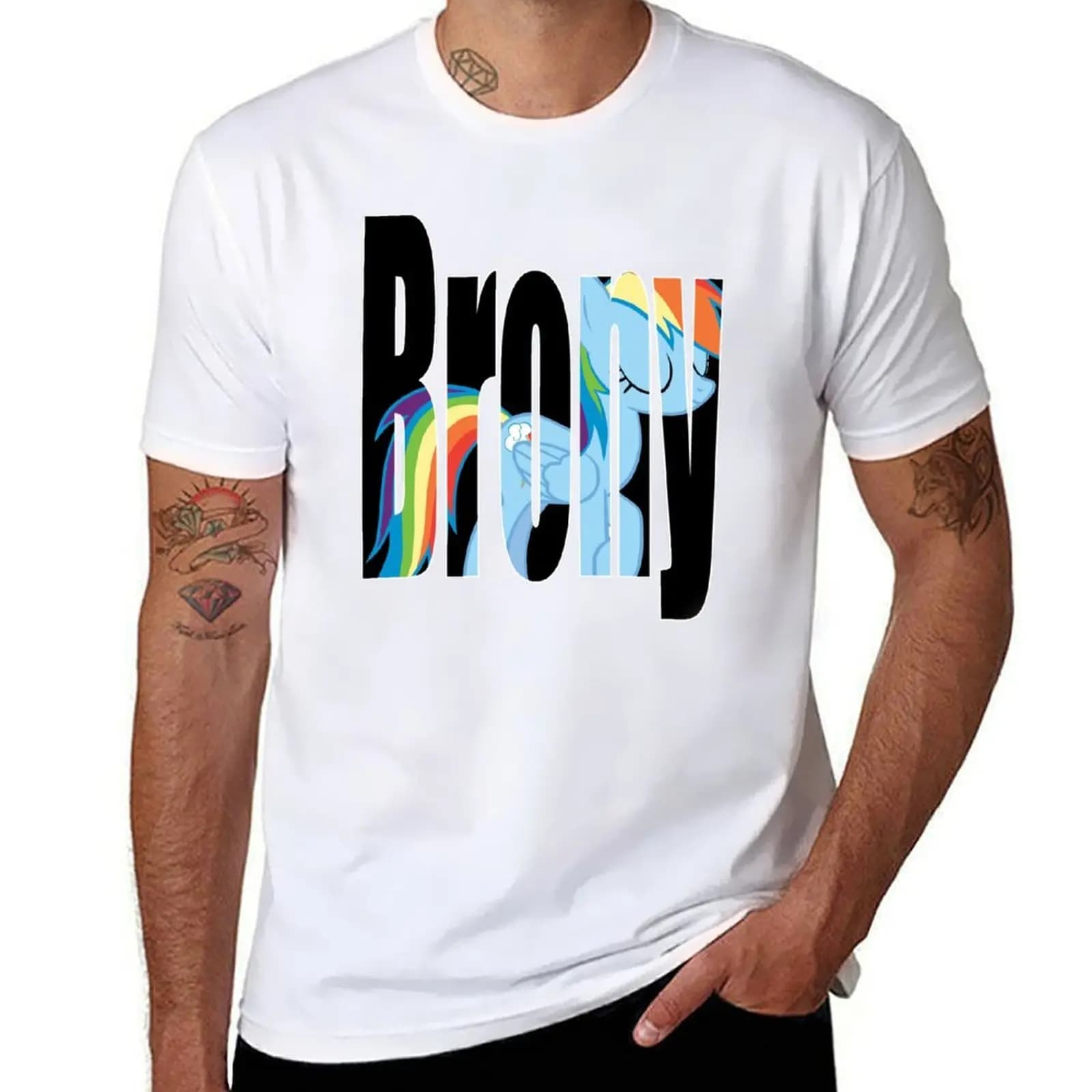 Brony T-Shirt t shirt man cotton graphic t shirts for man T-Shirt