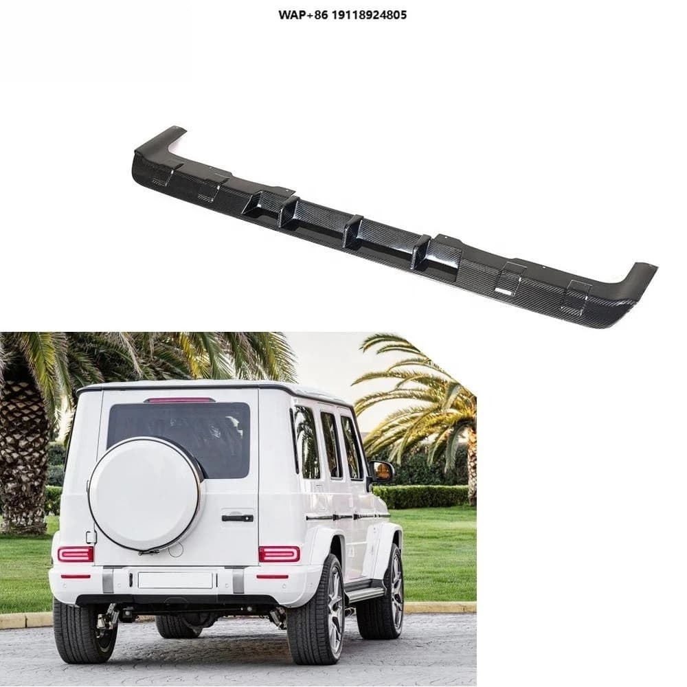 G Class Carbon Fiber Car Rear Diffuser Spoiler for  G Class G63 AMG 2019-2010