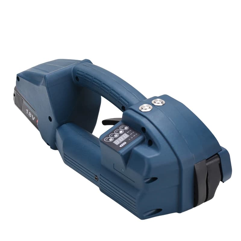 Battery Operated Strapping Tool Q1 Friction Welding Baler 3200N Hot Melt Packer Wrapping Machine for 13-16 mm PET/PP Belt