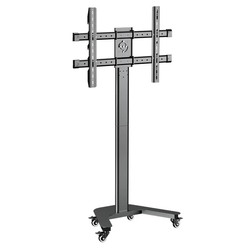 Floor moving bracket horizontal and vertical screen 90 ° lift left and right rotation vertical screen cart
