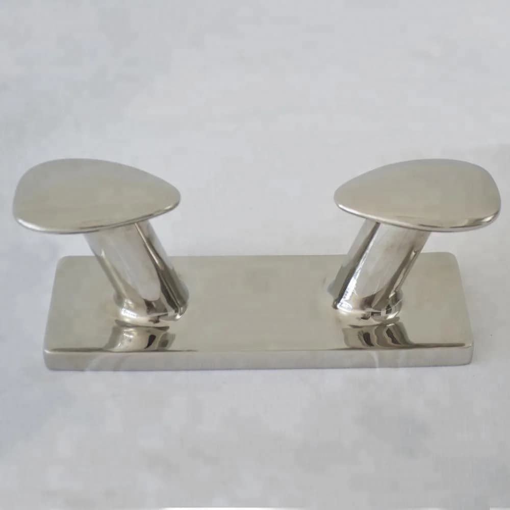 Double Horn Bollard Cleat Marine 316 Stainless Steel Boat Mooring Cleat