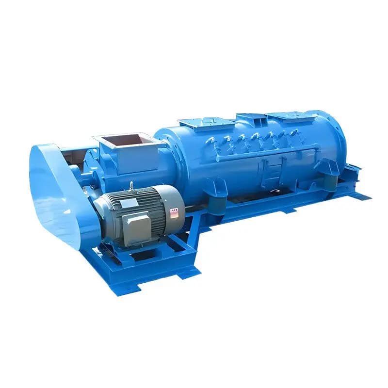 Particle ash sand horizontal dust humidifier, double shaft humidifier, stainless steel single shaft dust humidifier