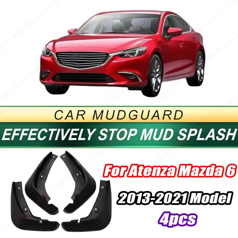 For Atenza Mazda 6 2013-2021 Model 4PCS Front Rear Mud Flaps Splash Guards Fender Mudguards Auto Accessories