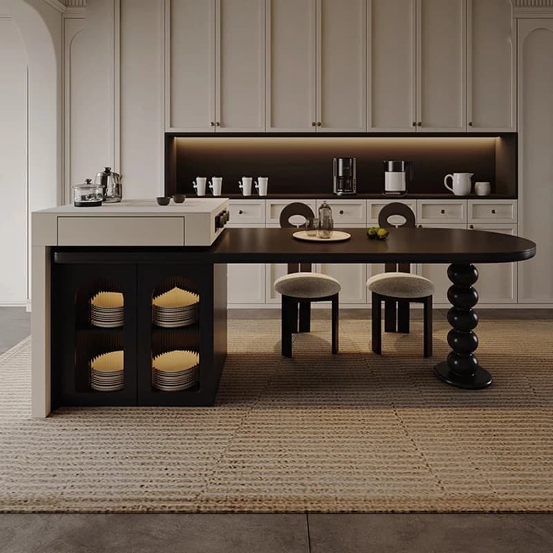 Luxury Elegant Kitchen Island Classic Unique Aesthetic Premium Kitchen Island Design Exquisite Cuisine Meuble Kitchen Furniture
