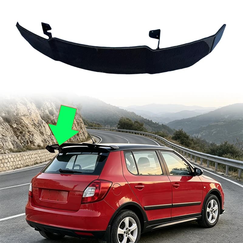 Top Roof Spoiler For Skoda Fabia 5J 1999-2026 Car Exterior Body Kits Rear Wing Auto Modified Accessories