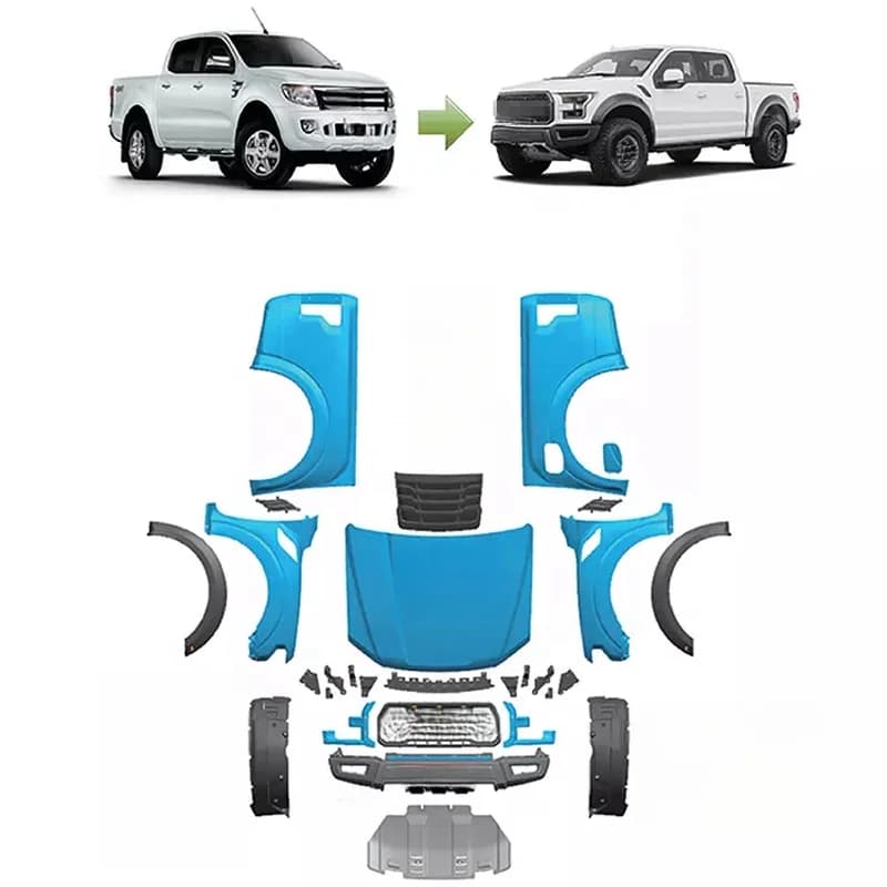 High Quality Body Kit For T6 T7 T8 Upgrade To Raptor Style Pickup Mod Parts