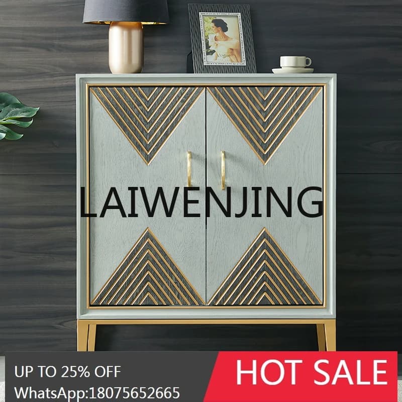 American Three-Bucket Cabinet Nordic Locker Living Room Entrance Simple Storage Cabinet Bucket Kitchen Storage Dining Side