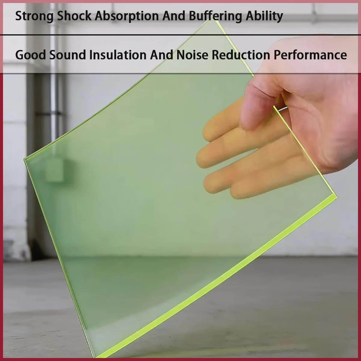 Fluorescent green polyurethane board is oil resistant, wear-resistant, and shock-absorbing, with a thickness of 1-20mm