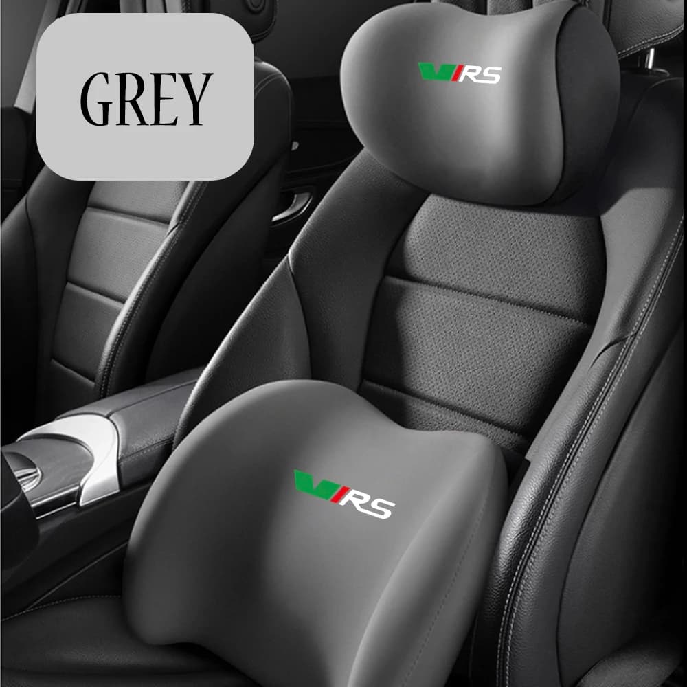 VRS Logo for Skoda Octavia 3 2 A5 MK3 Kodiaq Superb Fabia Memory Foam Car Headrest Neck Support Seat Soft Neck Pillow