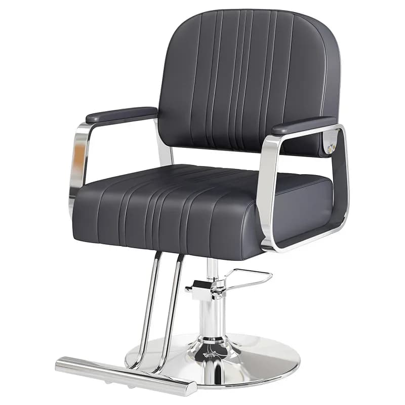 Special stainless steel armrest lifting rotating light luxury hair cutting chair