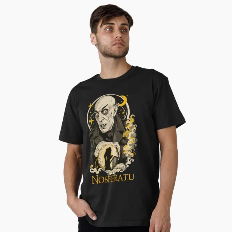 Nosferatu – Gothic Vintage Horror halloween Gift t shirt Scream film Graphic clothes 100% cotton printed All size tops S-6XL