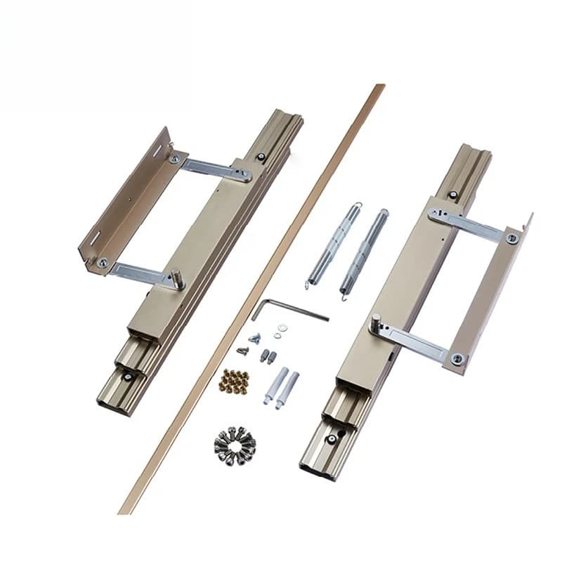 Multifunctional rising countertop slide rail, desk side installation invisible extended guide rail, desktop extension furniture