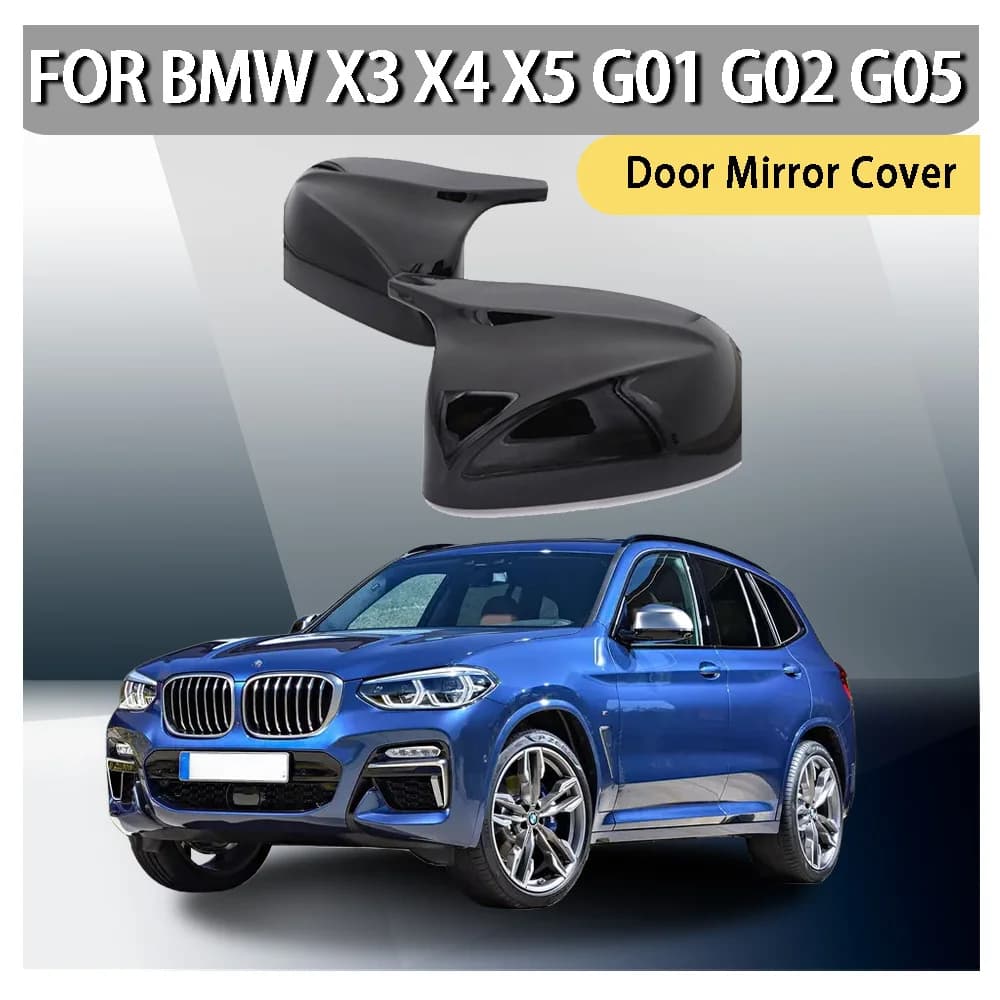 ABS Plastic Car Rearview Accessories Door Mirror Cover For BMW X3 x4 x5 G01 G02 G05 Car Decoration Car Upgrade Cars Accessories
