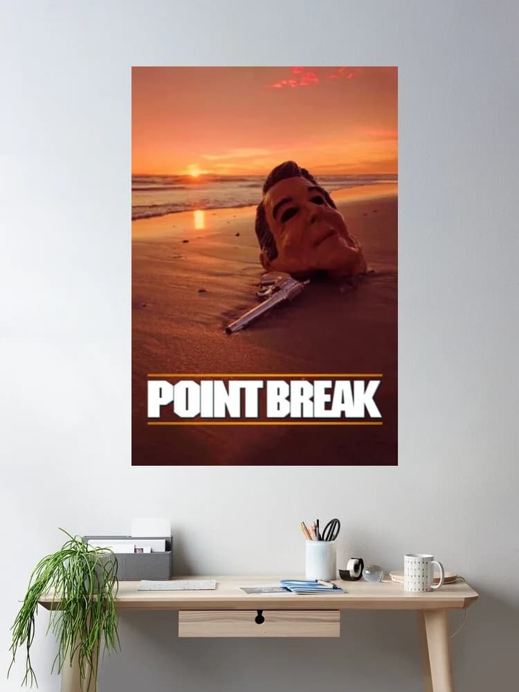 POINT BREAK - Movie Film Canvas Poster Print, Home Decor Wall Art Painting
