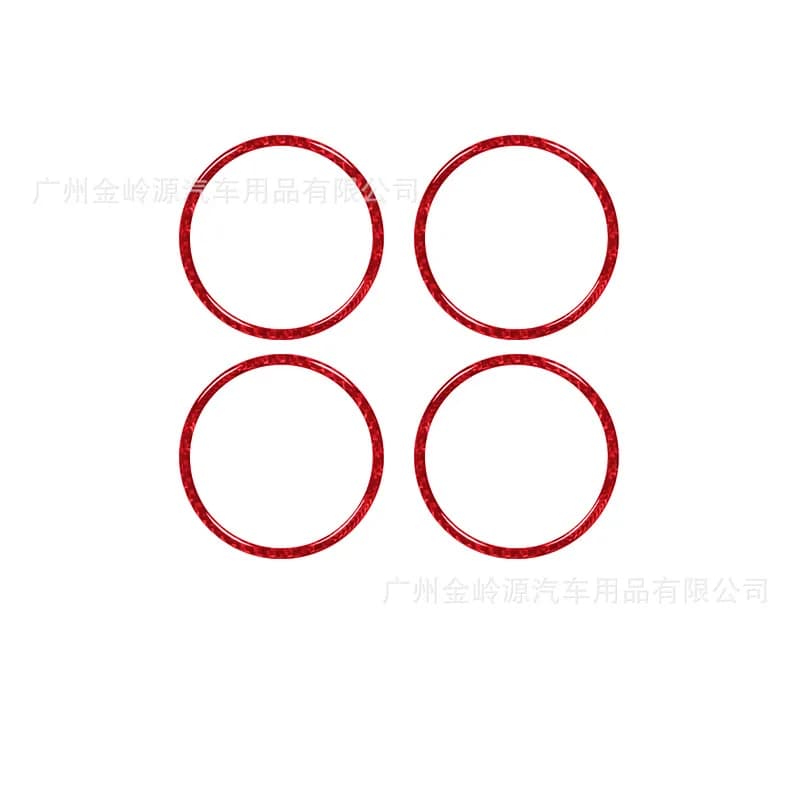 For 11-17 BMW X3 Car Interior Modification Carbon Fiber Door Horn Frame Decorative Stickers