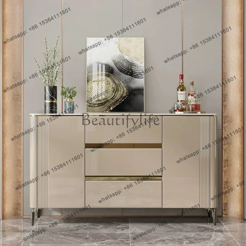 FG Home Modern Edge Storage locker Cabinets Light Luxury rock Living Room Cabinets Wardrobe sideboard shelves Armoire Furniture