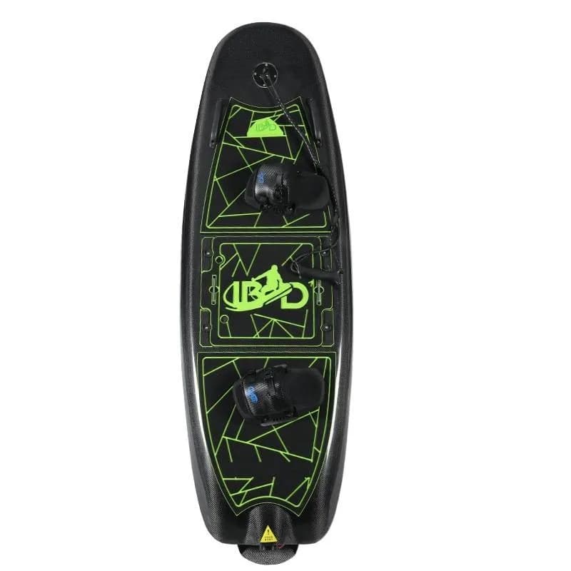 The joy on the surfboard wave, electric surfing starts the water trend