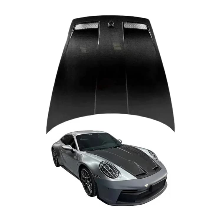High Quality  GT3 Style Auto Body Systems Upgrade Carbon Fiber Hood Bonnet Hood for Porsche 911 992 2019-2026