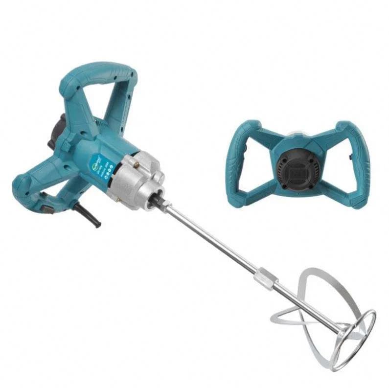 ANDUUK Electric Mixer Variable Speed Paint Electric Concrete Hand Mixer Drill Paint Mixing Mixer Cement Agitator Power Action