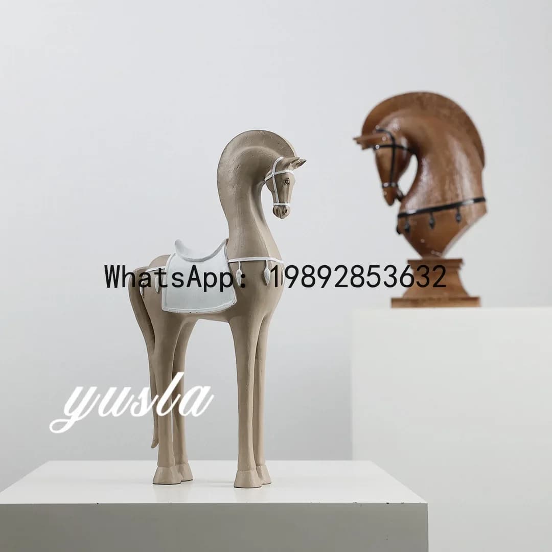 a21 chinese year of the horse ornament - living room tv cabinet, study, office home decor soft decoration