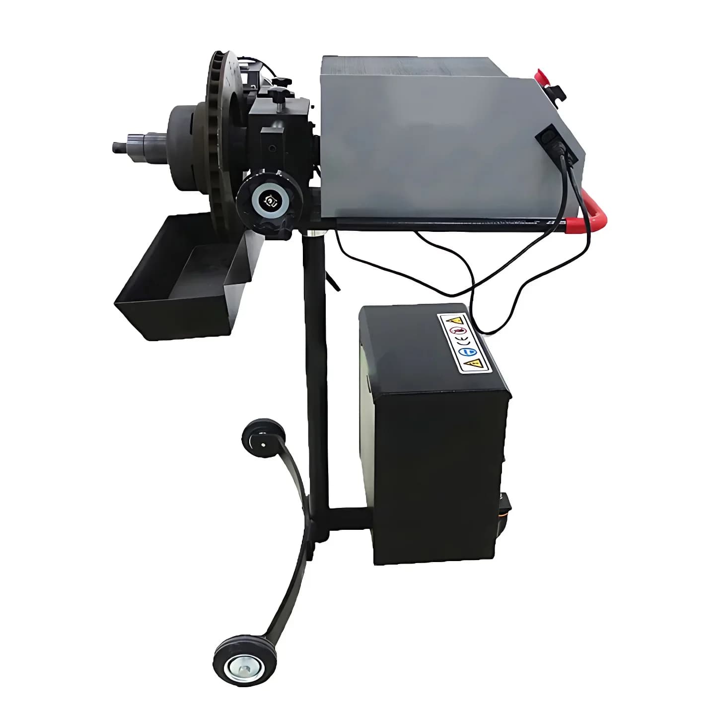 Continuously variable speed disc grinder, optical drive, brake disc repair machine, CD player