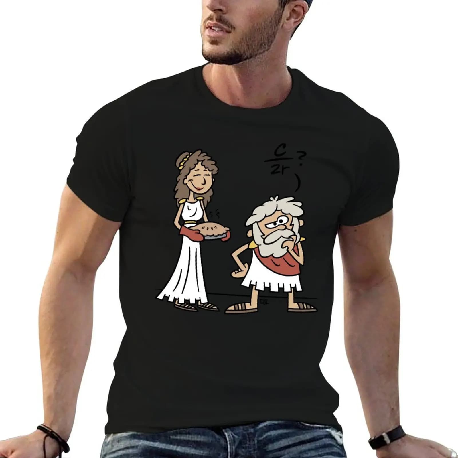 Archimedes Ponders a Name for His Constant T-Shirt new edition anime tshirt fruit of the loom mens t shirts