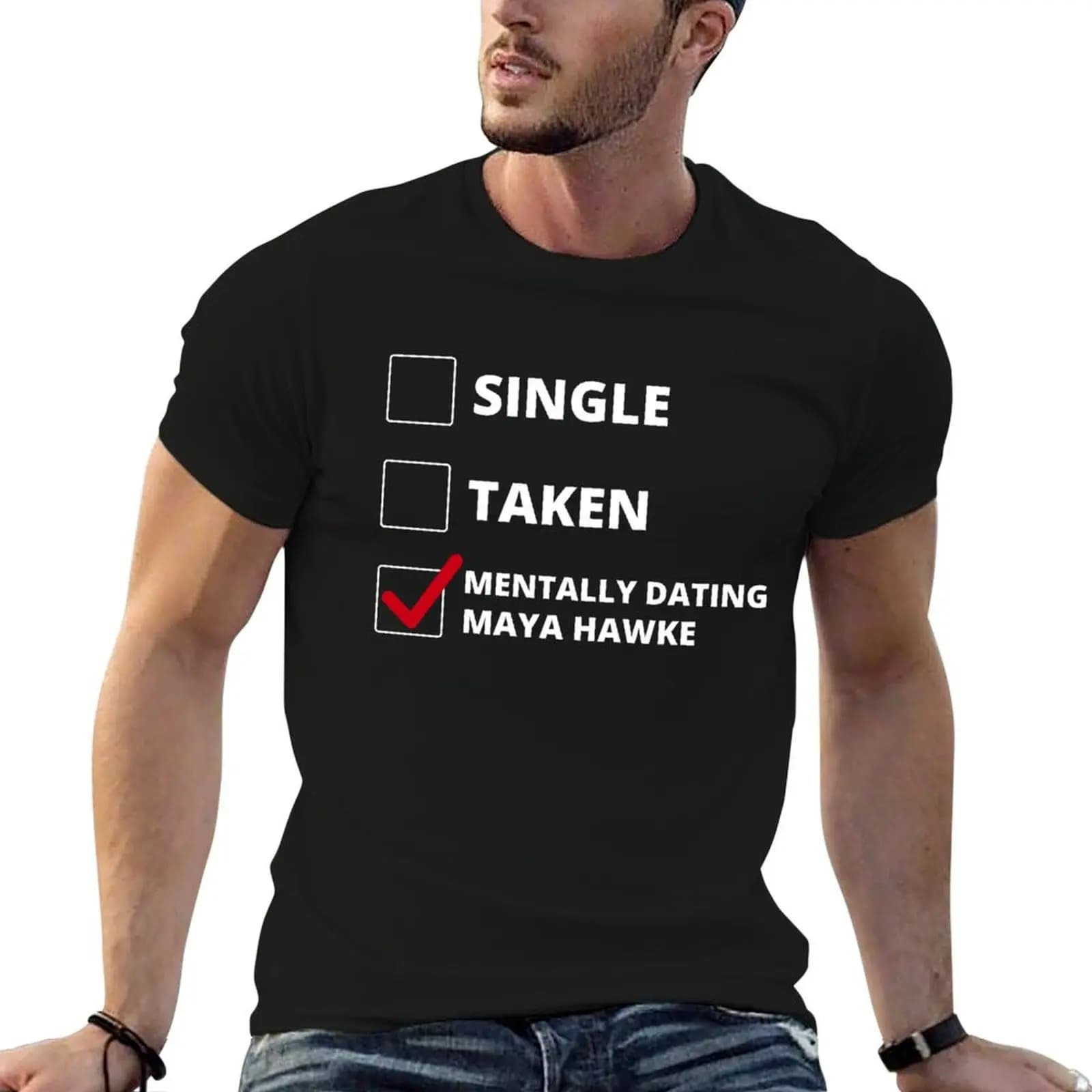 Mentally Dating Maya Hawke T-Shirt Running Performance Short Sleeve Tee