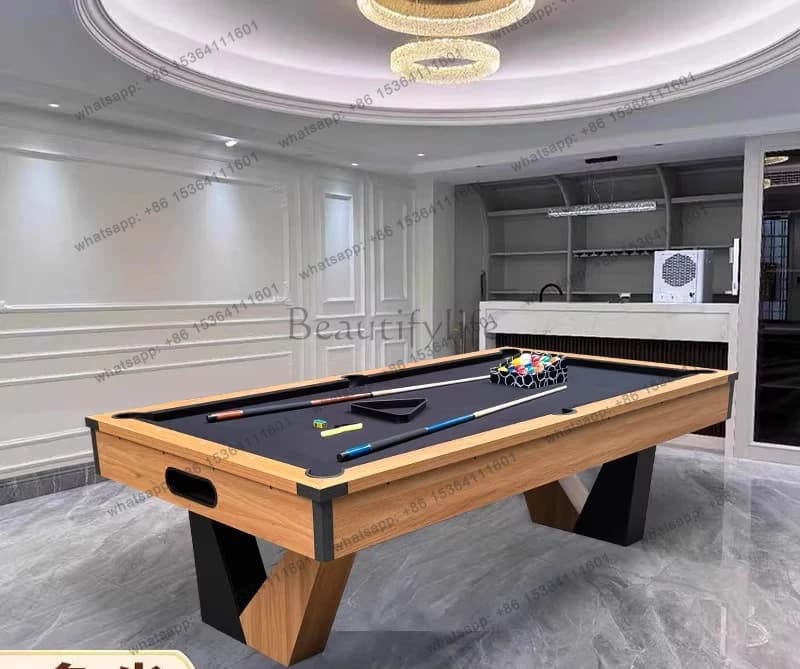 High-end pool table Standard marble three-in-one American black eight multi-function