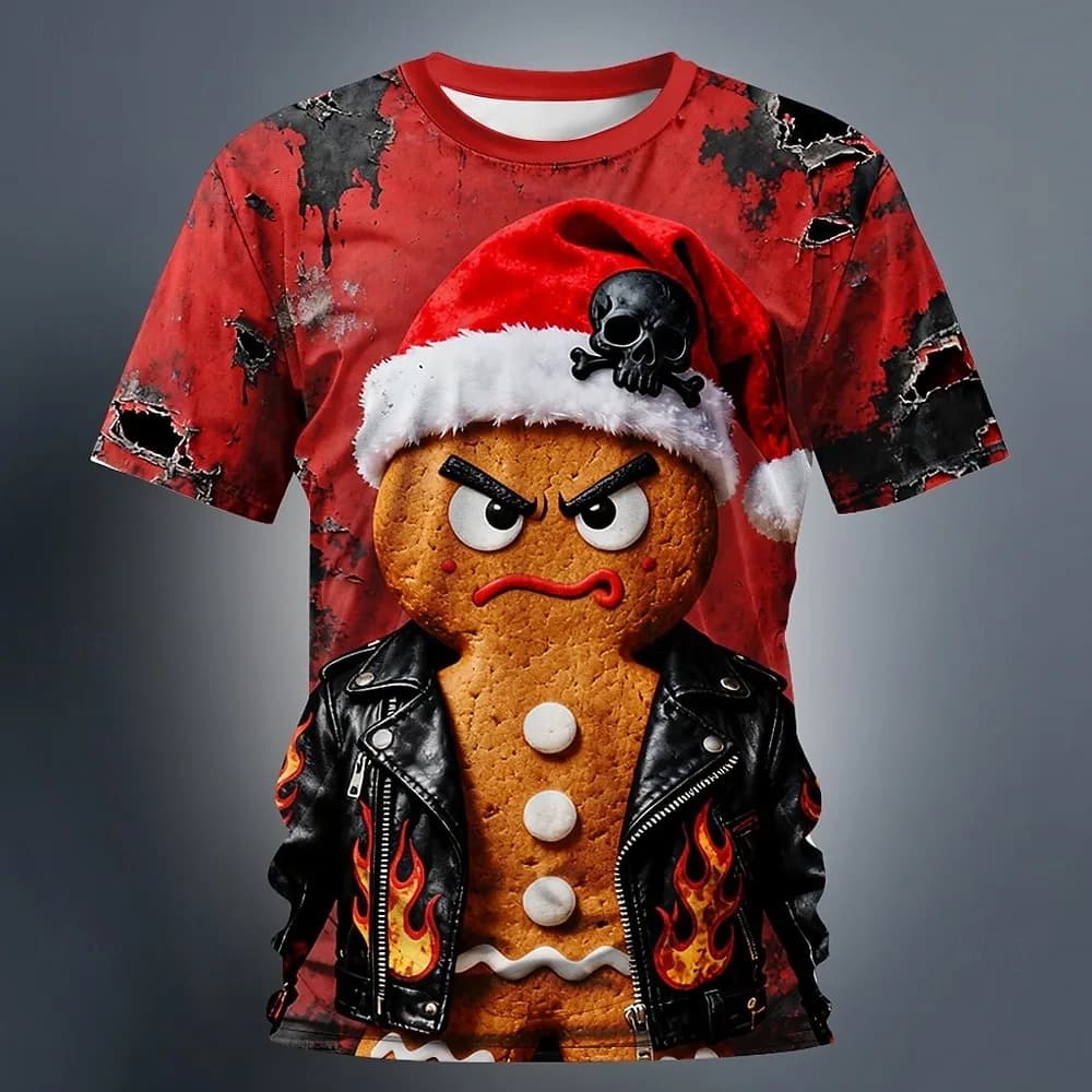 Halloween Men's Bloody T-shirt Blood I'm Fine Graphic T Shirt Funny 3d Print Round Neck Short Sleeve Casual Funny Men Tee Tops