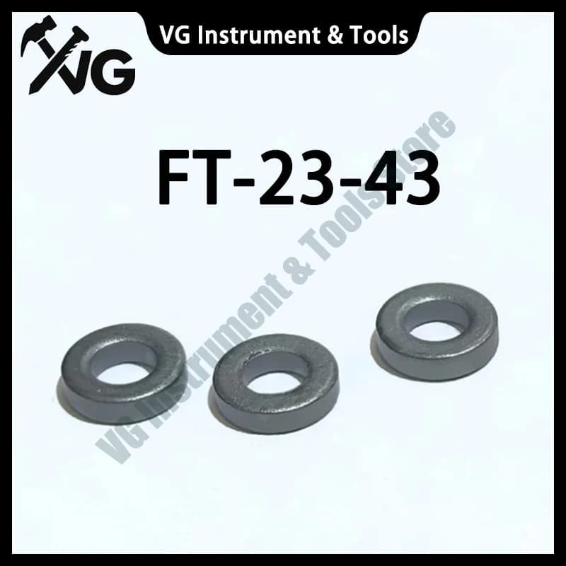 5 Pcs FT23-43 American RF Ferrite Toroid Core Magnetic Ring FT-23-43 Size 5.84x3.05x1.52mm Magnetic Permeability 850