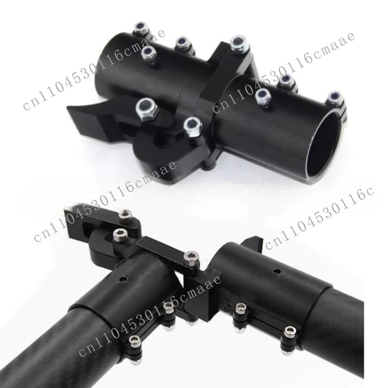 New D25mm carbon tube horizontal folding parts, arm pipe seat, flat folding, horizontal folding pipe clamp CNC aluminum alloy